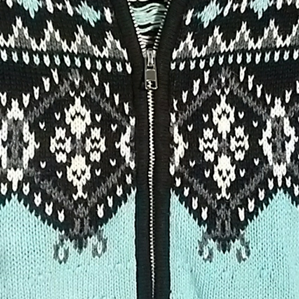 FINAL MARKDOWN Ladies' Sag Harbor Zip Front Cardigan Sweater sml - Picture 4 of 5